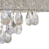 Adeline 50cm 6 Light Crystal Chandelier - Polished Chrome