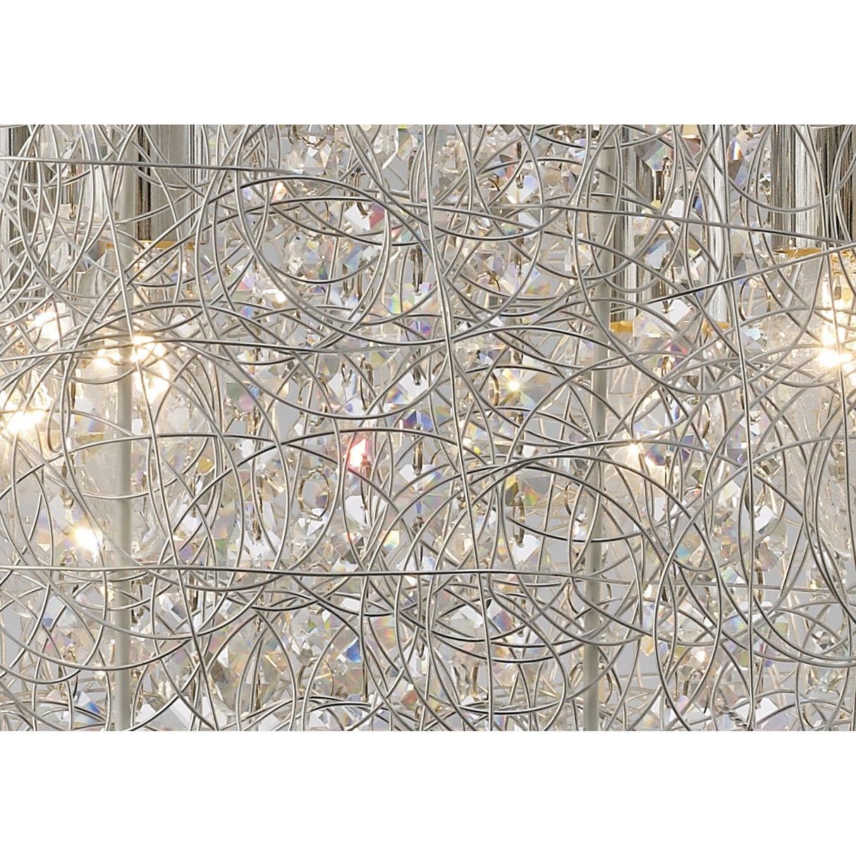 Adeline 50cm 6 Light Crystal Chandelier - Polished Chrome
