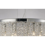Adeline 50cm 6 Light Crystal Chandelier - Polished Chrome