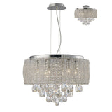 Adeline 50cm 6 Light Crystal Chandelier - Polished Chrome