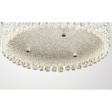 Aiden Small LED Glass Flush Ceiling Light 4200K 18W - Polished Chrome