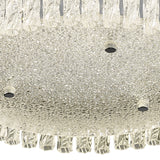 Aiden Small LED Glass Flush Ceiling Light 4200K 18W - Polished Chrome