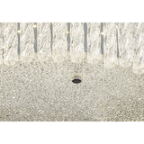 Aiden Small LED Glass Flush Ceiling Light 4200K 18W - Polished Chrome