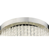 Aiden Small LED Glass Flush Ceiling Light 4200K 18W - Polished Chrome
