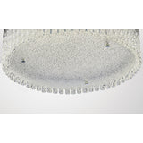 Aiden Large Round LED Glass Flush Ceiling Light 4200K 21W - Polished Chrome