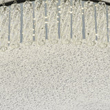 Aiden Large Round LED Glass Flush Ceiling Light 4200K 21W - Polished Chrome