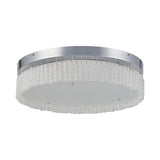 Aiden LED Glass Flush Ceiling Light 4200K 30W - Polished Chrome