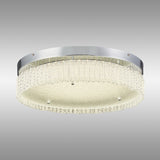 Aiden LED Glass Flush Ceiling Light 4200K 30W - Polished Chrome