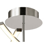 Aire Dimmable LED Semi-Flush Ceiling Light 42W 3000K - Silver
