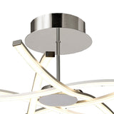 Aire LED Semi-Flush Ceiling Light 42W 3000K - Silver