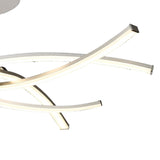 Aire LED Semi-Flush Ceiling Light 42W 3000K - Silver