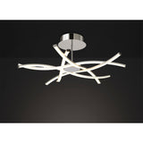 Aire LED Semi-Flush Ceiling Light 42W 3000K - Silver
