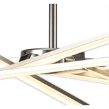 Star Dimmable LED Semi-Flush Ceiling Light 42W 3000K – Silver & Chrome