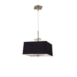 Akira 4 Light Pendant Light - Brass With Black Shade