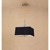 Akira 4 Light Pendant Light - Brass With Black Shade