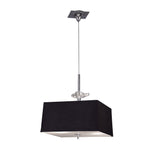 Akira 4 Light Pendant Light - Chrome With Black Shade