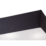 Akira 4 Light Square Flush Ceiling Light - Black