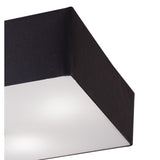 Akira 4 Light Square Flush Ceiling Light - Black