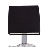 Akira 2 Light Wall Lamp - Chrome With Black Shades