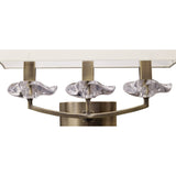 Akira 3 Light Wall Lamp - Brass With Cream Shade