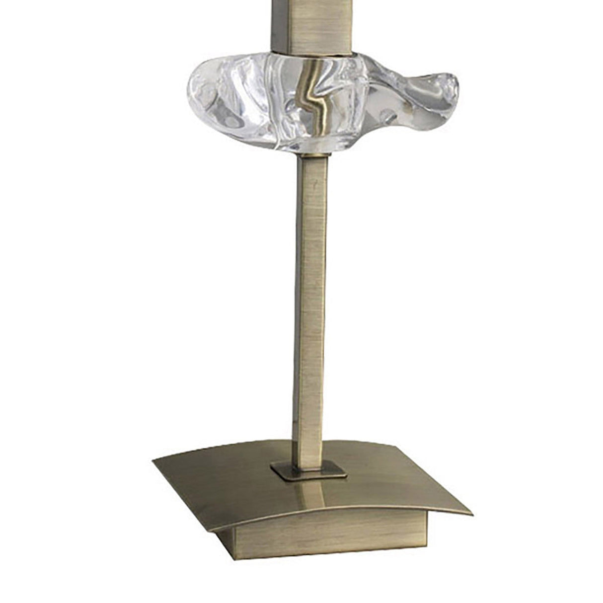 Akira 1 Light Table Lamp - Antique Brass With Black Shade
