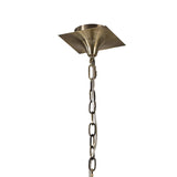 Akira 90cm 3 Light Crystal Chandelier - Brass With Black Shades