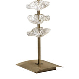 Akira 2 Light Table Lamp - Brass With Cream Shade