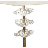 Akira 2 Light Table Lamp - Brass With Cream Shade