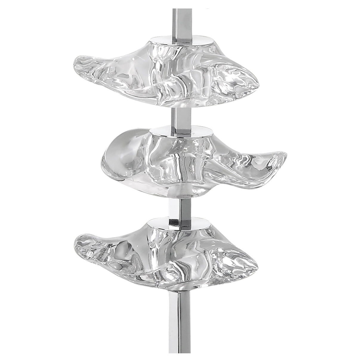 Akira 2 Light Table Lamp - Chrome With Cream Shade