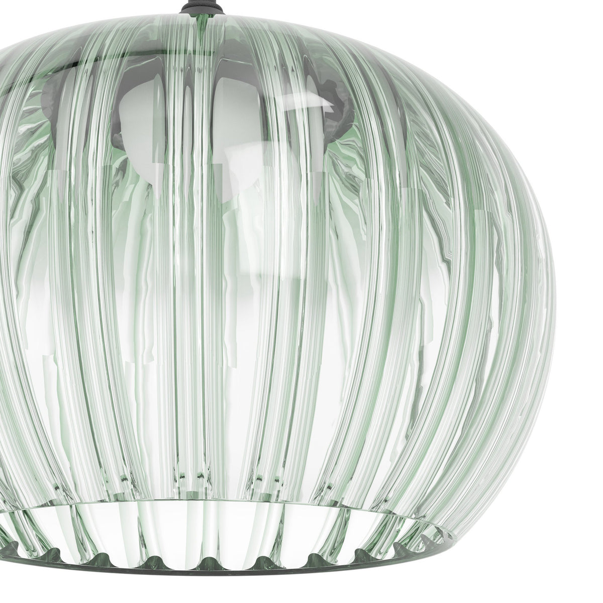 Alamito Glass Linear Pendant Light - Textured Black