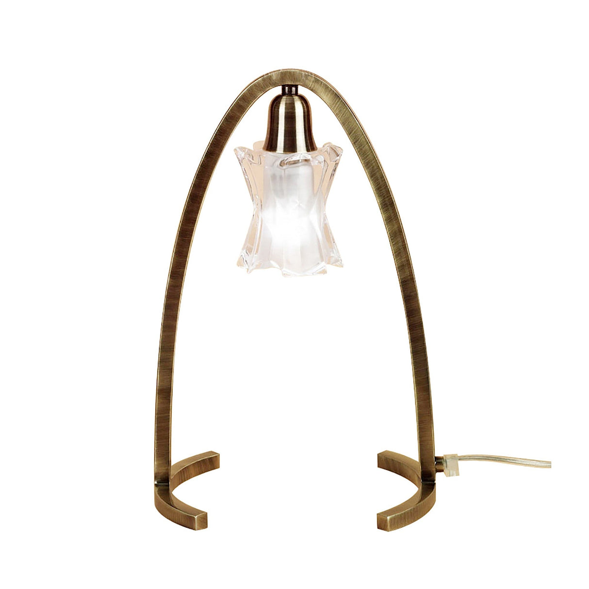 Alaska 1 Light Table Lamp - Antique Brass