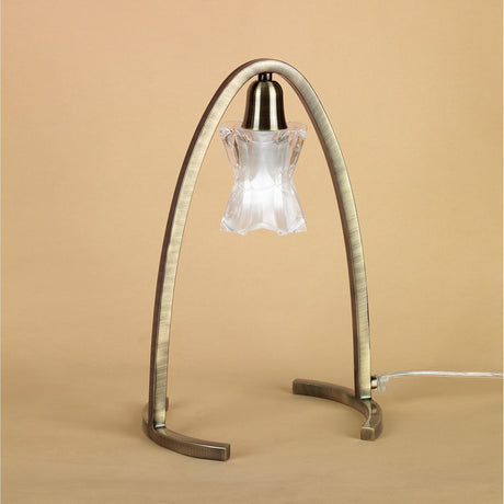 Alaska 1 Light Table Lamp - Antique Brass