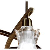Alaska 82cm 8 Light Chandelier/Semi-Flush - Antique Brass