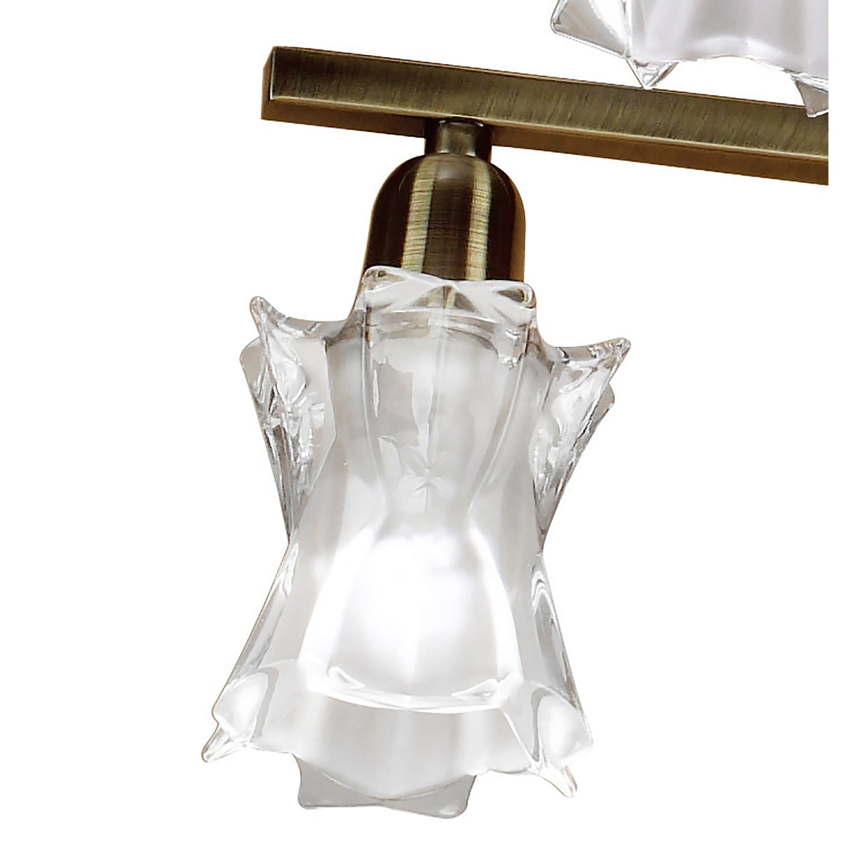 Alaska 82cm 8 Light Chandelier/Semi-Flush - Antique Brass
