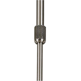 Alaska 82cm 8 Light Chandelier/Semi-Flush - Satin Nickel