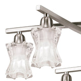 Alaska 82cm 8 Light Chandelier/Semi-Flush - Satin Nickel