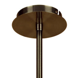 Alaska 64cm 6 Light Chandelier/Semi-Flush - Antique Brass
