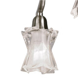 Alaska 64cm 6 Light Chandelier/Semi-Flush - Satin Nickel
