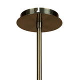 Alaska 49cm 4 Light Chandelier/Semi-Flush - Antique Brass