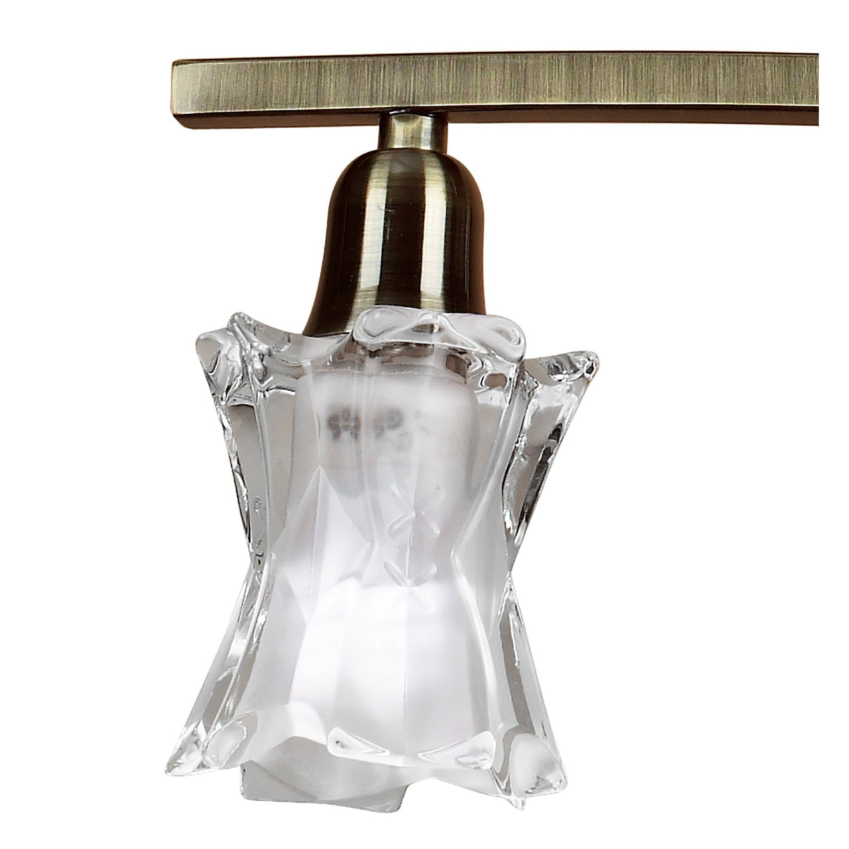 Alaska 49cm 4 Light Chandelier/Semi-Flush - Antique Brass