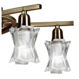 Alaska 49cm 4 Light Chandelier/Semi-Flush - Antique Brass