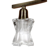 Alaska 49cm 4 Light Chandelier/Semi-Flush - Antique Brass