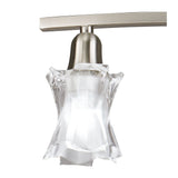 Alaska 49cm 4 Light Chandelier/Semi-Flush - Satin Nickel