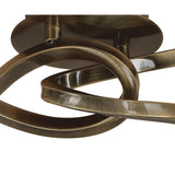 Alaska 4 Light Semi-Flush Ceiling Light - Antique Brass