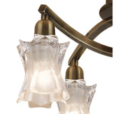 Alaska 4 Light Semi-Flush Ceiling Light - Antique Brass