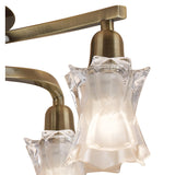 Alaska 4 Light Semi-Flush Ceiling Light - Antique Brass