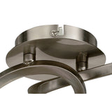 Alaska 4 Light Semi-Flush Ceiling Light - Satin Nickel