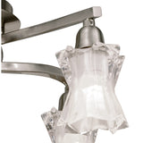 Alaska 4 Light Semi-Flush Ceiling Light - Satin Nickel