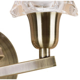 Alaska 2 Light Wall Lamp With Switch - Antique Brass