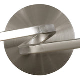 Alaska 2 Light Wall Lamp With Switch - Satin Nickel